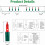Christmas Lights Red Green 100 Count 20ft Green Wire 5