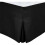 Cache Sommier - HOME LINGE PASSION - 90 x 190 cm + 30 cm - Schwarz 1