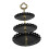 Black PP Three-Layer Cake Stand 1 Piece 5