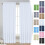 Translucent Voile Curtains 52x84 in Double Rod Pocket 1 7