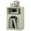 Bedside Table with 2 Open Compartments - Light Green 2