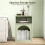 Bedside Table with 2 Open Compartments - Light Green 7