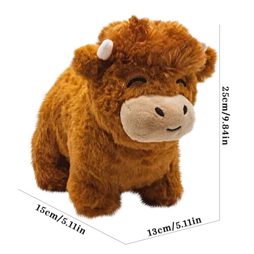 Brown Highland Cow Plush Toy 25cm 2