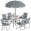 Outsunny Conjunto de Jardín Gris 119 x 68 x 70 cm 1