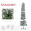 7ft Artificial Snowy Pencil Christmas Tree - White 8