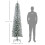 7ft Artificial Snowy Pencil Christmas Tree - White 5