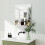 Homcom Espejo de Baño Blanco 50 x 12 x 60 cm 5