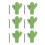 Ceramic Drawer Pulls Green Cactus 6 Sets 1