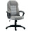 Faux Leather Office Chair - Grey 1