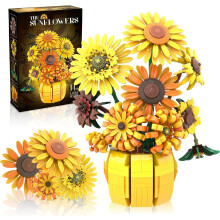 NAYIHOOP Sunflower Building Set Compatible with LEGO, 1000+