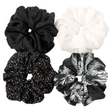 Cotton Scrunchies for Women and Girls Thick Hair Ponytail