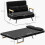 Homcom Sofá Cama Doble Negro 102 x 73 x 81 cm 3