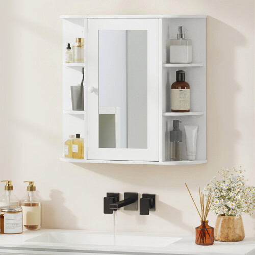Homcom Armario de Espejo Blanco 66 x 17 x 63 cm 1