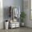 Homcom Perchero con Zapatero Blanco 63 x 37 x 153 cm 5