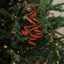 Gold and Red DIY Christmas Garland and Ornaments