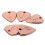 Metal Guitar Picks Rose Gold Pink 5-Pack 1