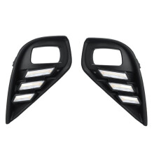 Front Bumper Fog Light for  Highlander 2022-2024 White DRL Amber Dynamic Turn Signal Lamp Daytime Running Light