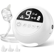 Aspirateur Nasal pour Bébé, Nettoyeur de Nez en Silicone, Aspiration Réglable, Sécurité Enfant, Pratique, Faible Bruit, Produits pour Bébé