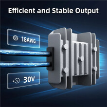 12/24V to 30V 3.5A Conversion Car Adapter with Step Converter 12V Power Cable for Starlink