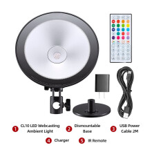 Fotografie LED-Ringlamp voor Webcasting, Omgevingslicht, Dimbare Selfie-Ringlamp, Cameralamp voor Video, Live Studiostreaming