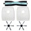 5Pcs for SilverCrest M690/W310 Vacuum Cleaner Main Side Brush Filter 1