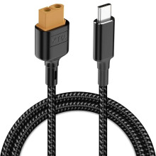 USB C to XT60 Adapter XT60 to Type C Charging Cable PD 100W 20V/5A for ToolkitRC SC100 M7 M6 M6D M8S Charger A