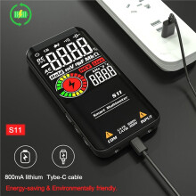 Multimètre Numérique Portable Intelligent 9999 : Voltmètre EMF, Test de Tension CC/CA, Condensateur, Diode Ohmique, Testeur Multifonction