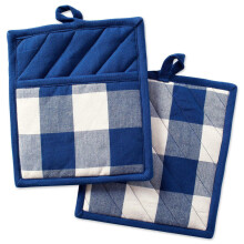 Cotton Pot Holders Set 2 pcs 8x9in Heat Resistant