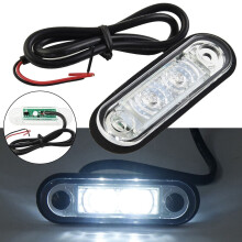 LED Flush Mount Bar Marker Lamp 12V/24V Brake Tail Light