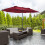 Outsunny Sombrilla Doble Rojo 455 x 265 x 238 cm 2
