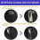 Zipper Pull Replacement Kit Black Metal Slider Tabs 7