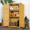 Outsunny Cobertizo de Madera Marrón 87 x 46.5 x 160 cm 3