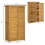 Outsunny Cobertizo de Madera Marrón 87 x 46.5 x 160 cm 4