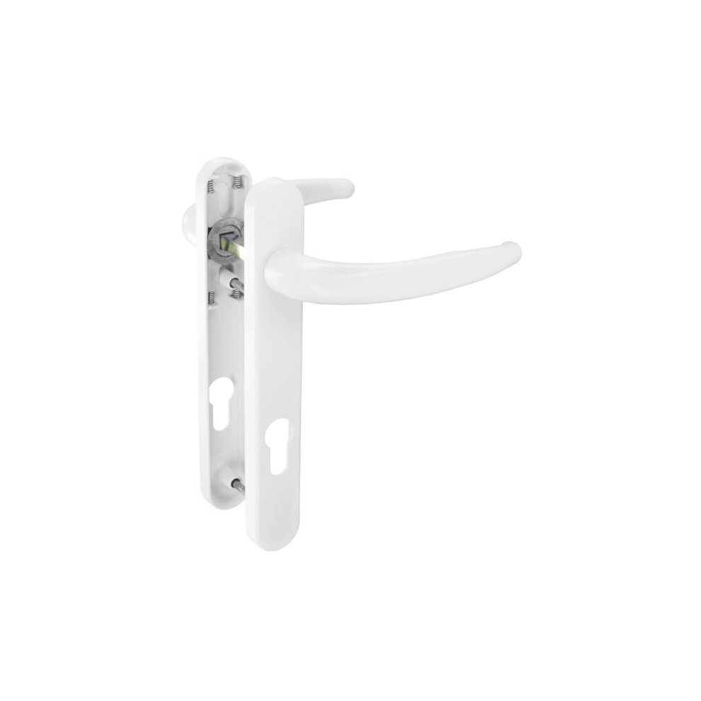 - Securit Upvc Keyed Door Handle White (211mm X 92mm) - Image 2