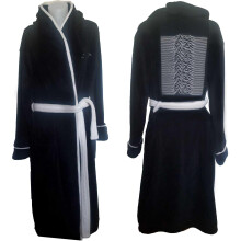 (M-L, Black) Joy Division Unisex Adult Unknown Pleasures Dressing Gown