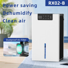 Household Dehumidifier Dryer Moistureproof 2.4L WaterTank Water Full Stop Indoor Purification Air Dryer Dehumidifier(US)