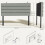 Homcom Cabecero de Cama Gris 140 x 10 x 126 cm 6