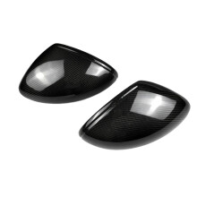 Car Rear View Mirror Cover Carbon Fiber Side Mirror Shell Rearview Housing for  718 Boxster Cayman 2016-2022 LHD