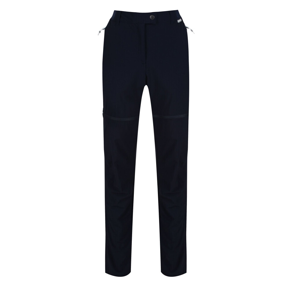 Regatta (14 Uk R, Navy) Womens/Ladies Mountain Zip-Off Trousers