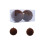 Flocked Christmas Balls Brown 2 pcs 1