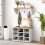 Homcom Muebles de Pasillo Blanco 75 x 30 x 50 cm 7