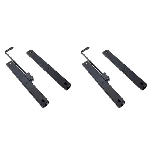 2X Single Lock Car  Slide Rail High Strength Adjustable  Slide Rail Assembly Kit for Loader Forklift Tractor B