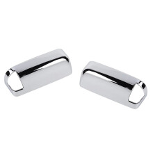 Mirror Cover Top Half for  Ram 1500 2500 3500 2009-2018 Rearview Mirror Caps with Turn Signal, Chrome Plated