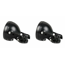 2 Set 5.75 Inch Headlight Lamp Housing, Universal Motorcycle Headlight Lampshade with Mounting Bracket