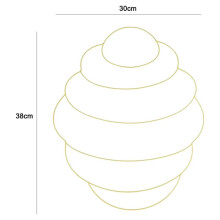 4X Bee Wire Wreath Frame, Spring and Summer Patio Porch Decoration, Suitable for Home Decoration and Outdoor