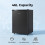 46L Freestanding Freezer, Single Door with Drawer, Black 3
