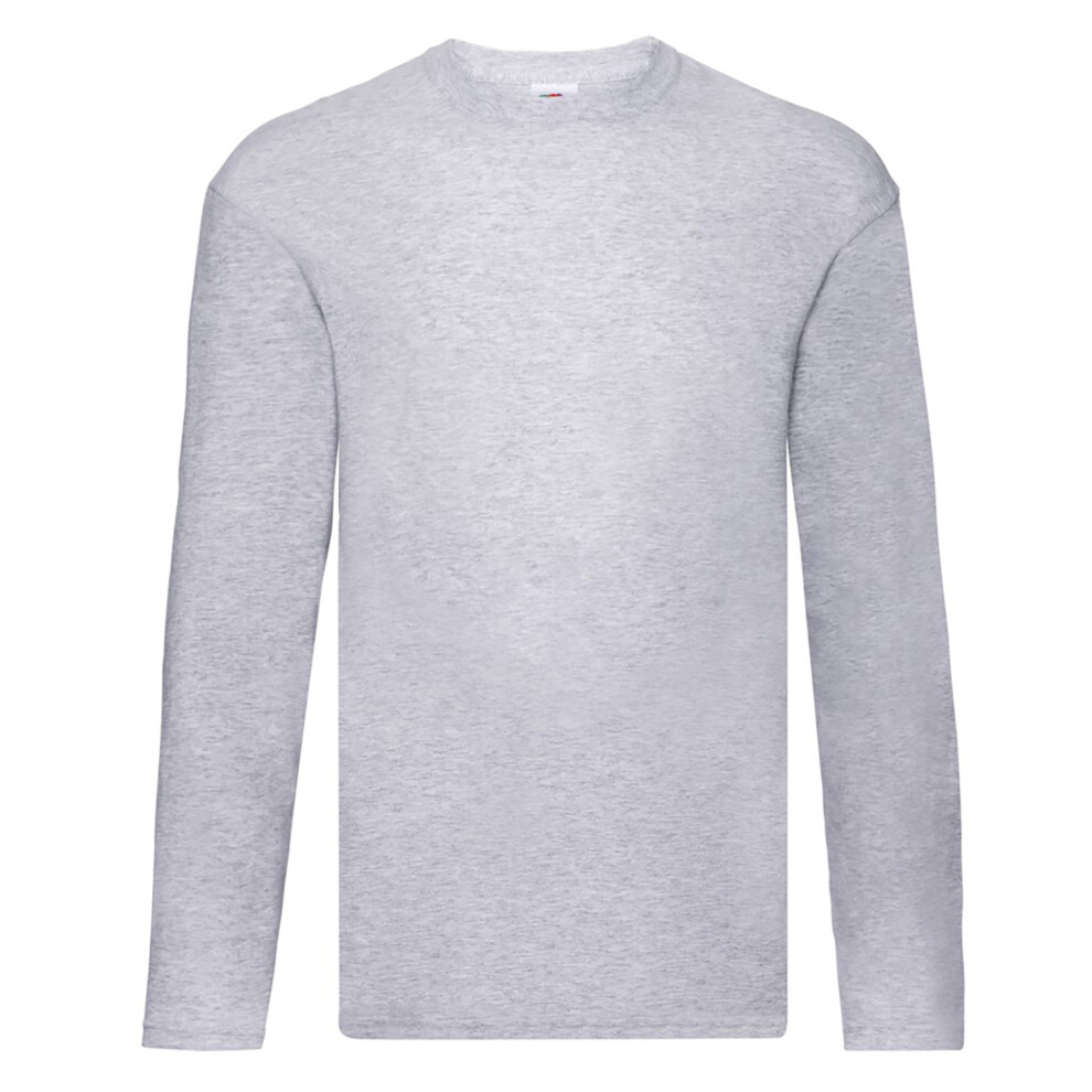 Fruit Of The Loom (Xl, Heather Grey) Mens Iconic 150 Classic Long-Sleeved T-Shirt