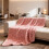 Bubble Rabbit Flannel Sofa Blanket 40x60 in Pink 6