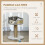 Cat Tree Tower with Scratching Posts, Grey 6