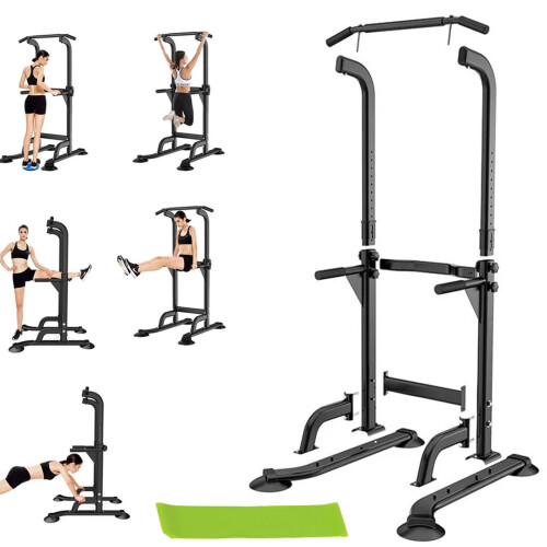 Power Tower Pull up Chinning Dip Station Knee Raise Press Ups Gym Workout Stand 1